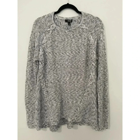 a.n.a Ribbed knit Pullover Crewneck Sweater Women’s‎ Black Size Large - Picture 3 of 8